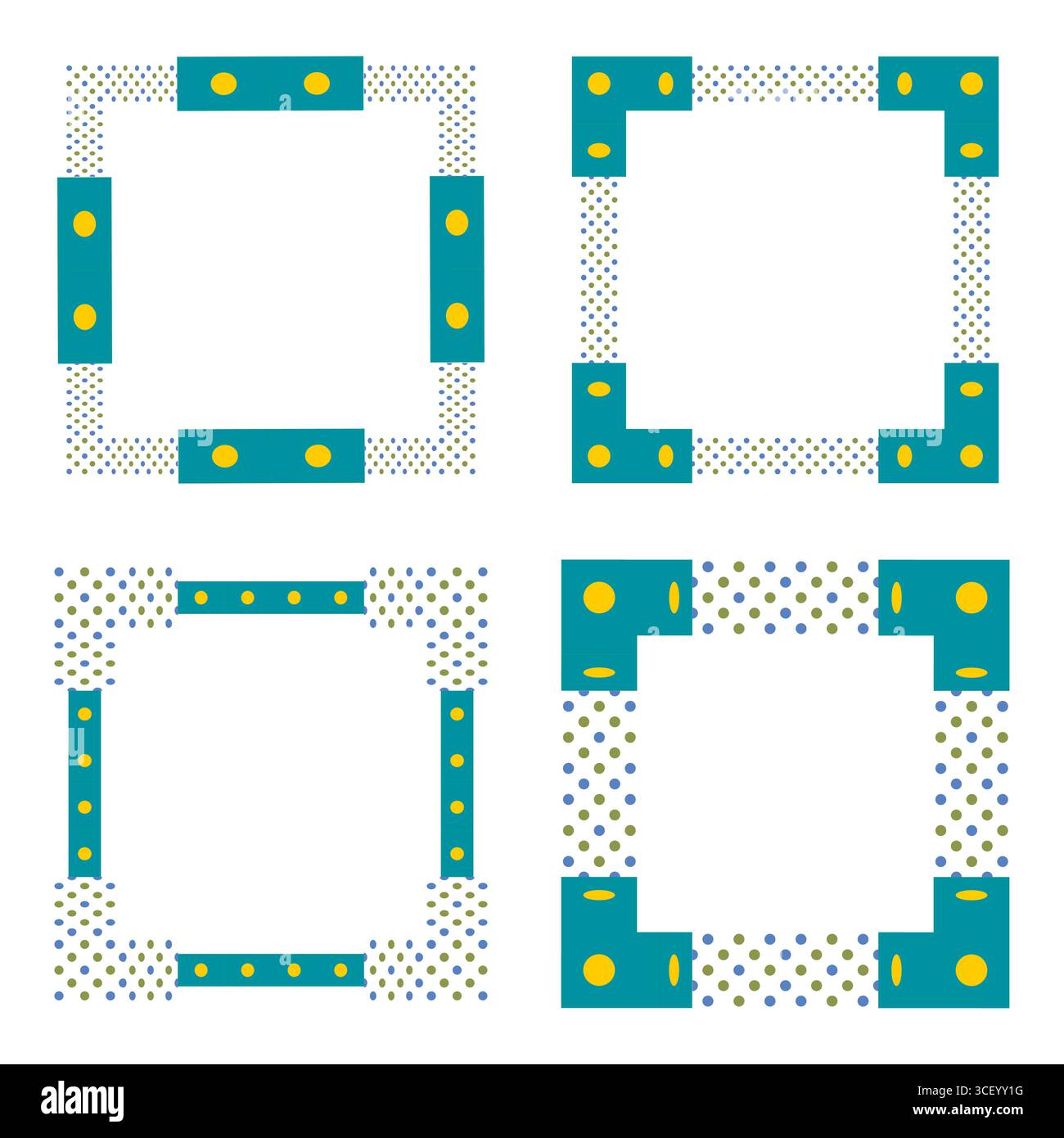 Icône de cadre rouge. Symbole de bordure en gras. Mosaïque. Image vectorielle. Illustration de Vecteur