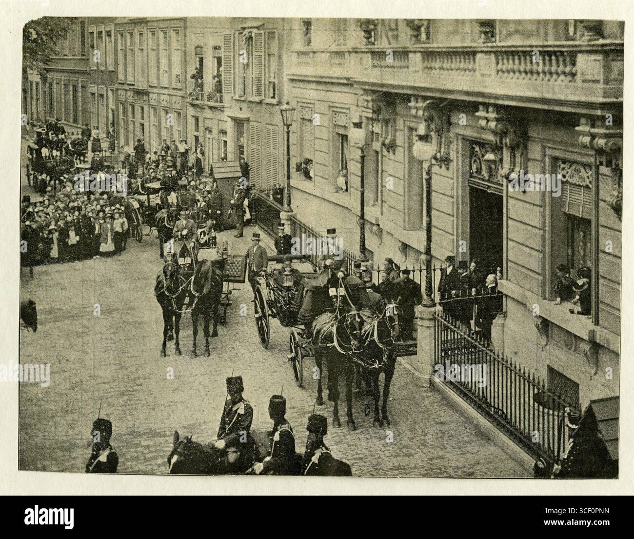 Photographie de Li-Hung-Chang, homme d'État chinois, à l'Hôtel des Indes à la Haye, prise le 6 juillet 1896. Banque D'Images