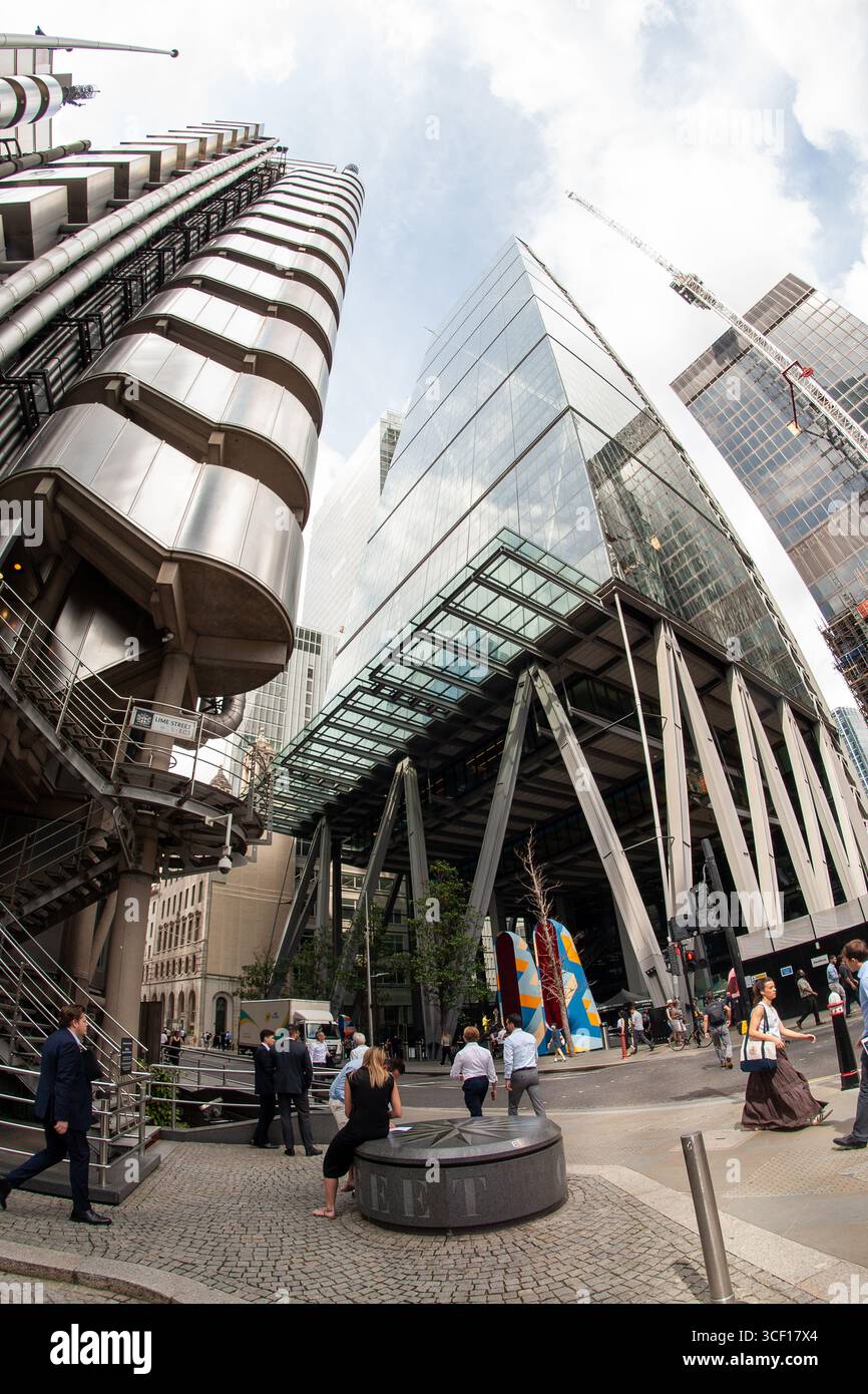 Le Lloyds Building London Banque D'Images