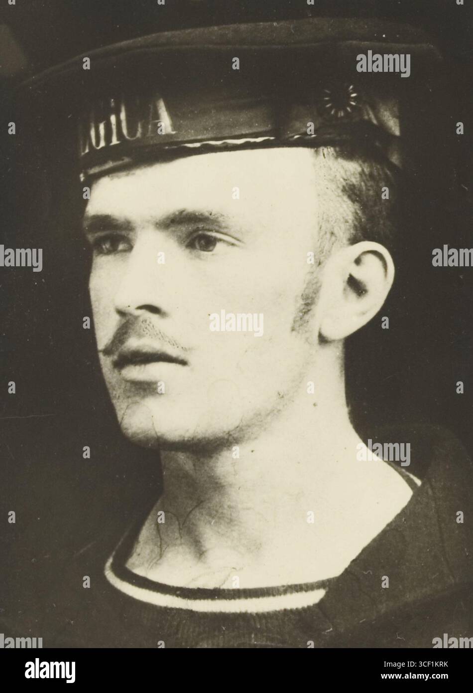 Portrait de Jan Van Mirlo pris entre 1897 et 1899. Cette image représente une figure notable de l’histoire d’Anvers à la fin du XIXe siècle. Banque D'Images