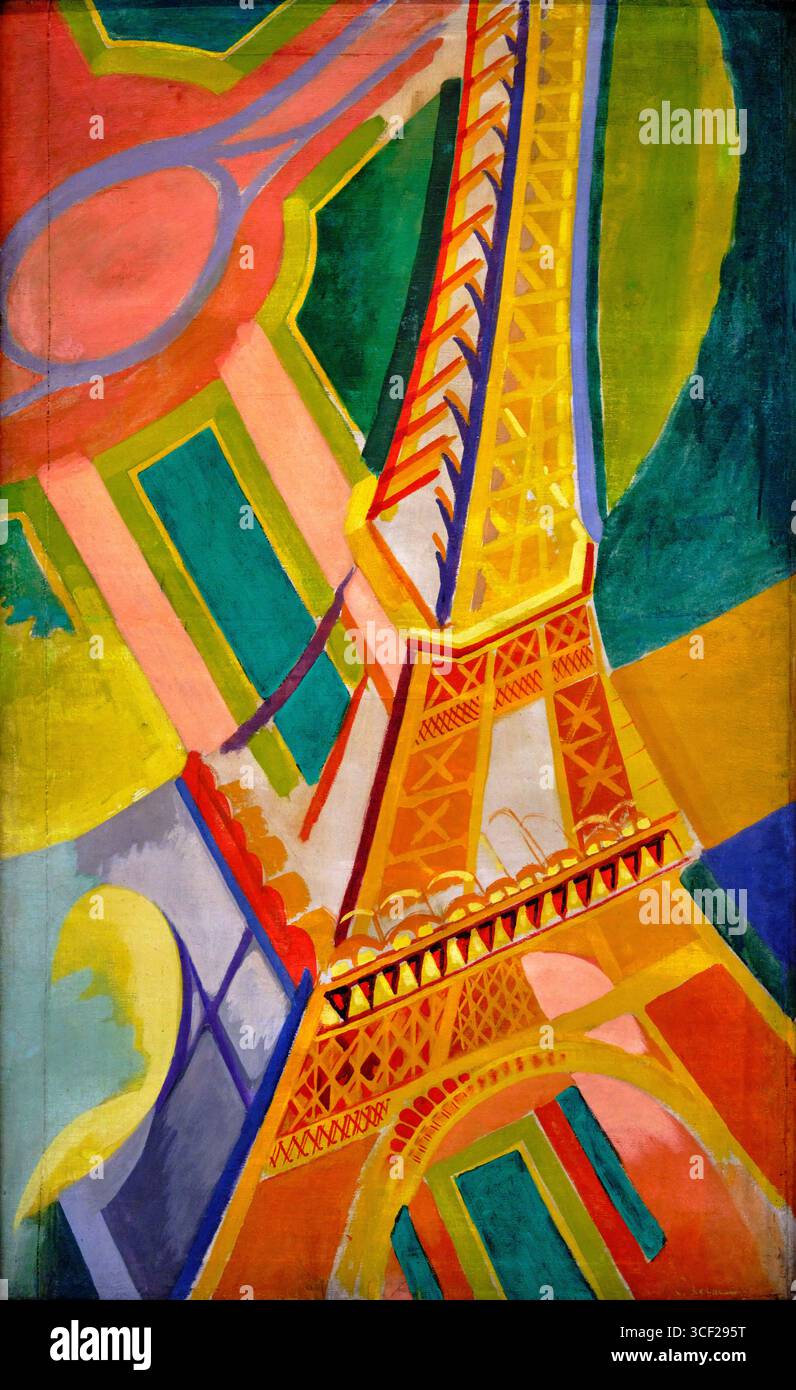France, Paris, Musée d'Art moderne de Paris (MAM), Tour Eiffel, Robert Delaunay, 1926 Banque D'Images