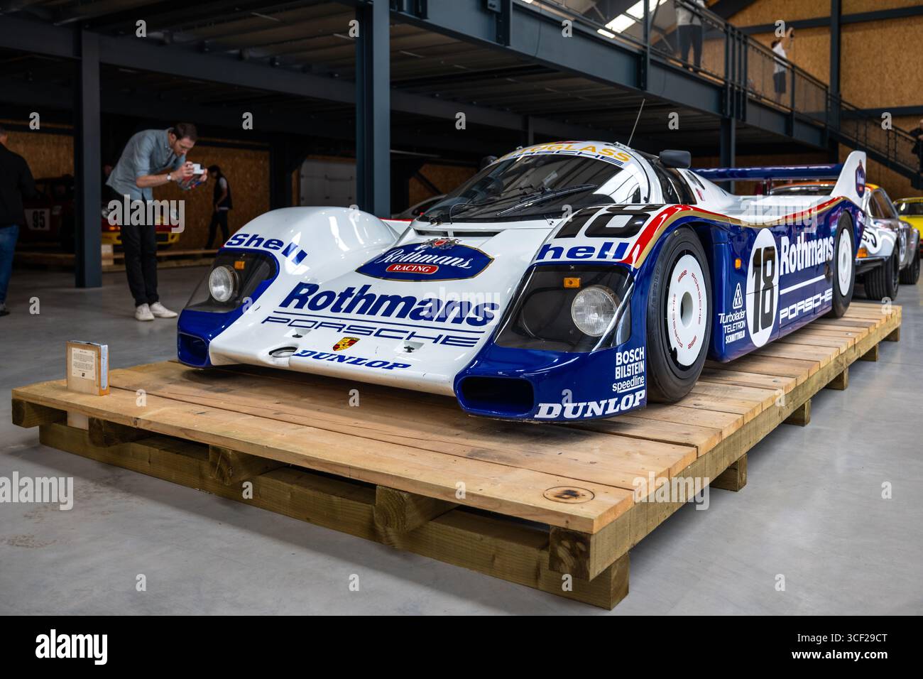 Porsche 962 1987, exposée au Megaphonics 2025. Banque D'Images