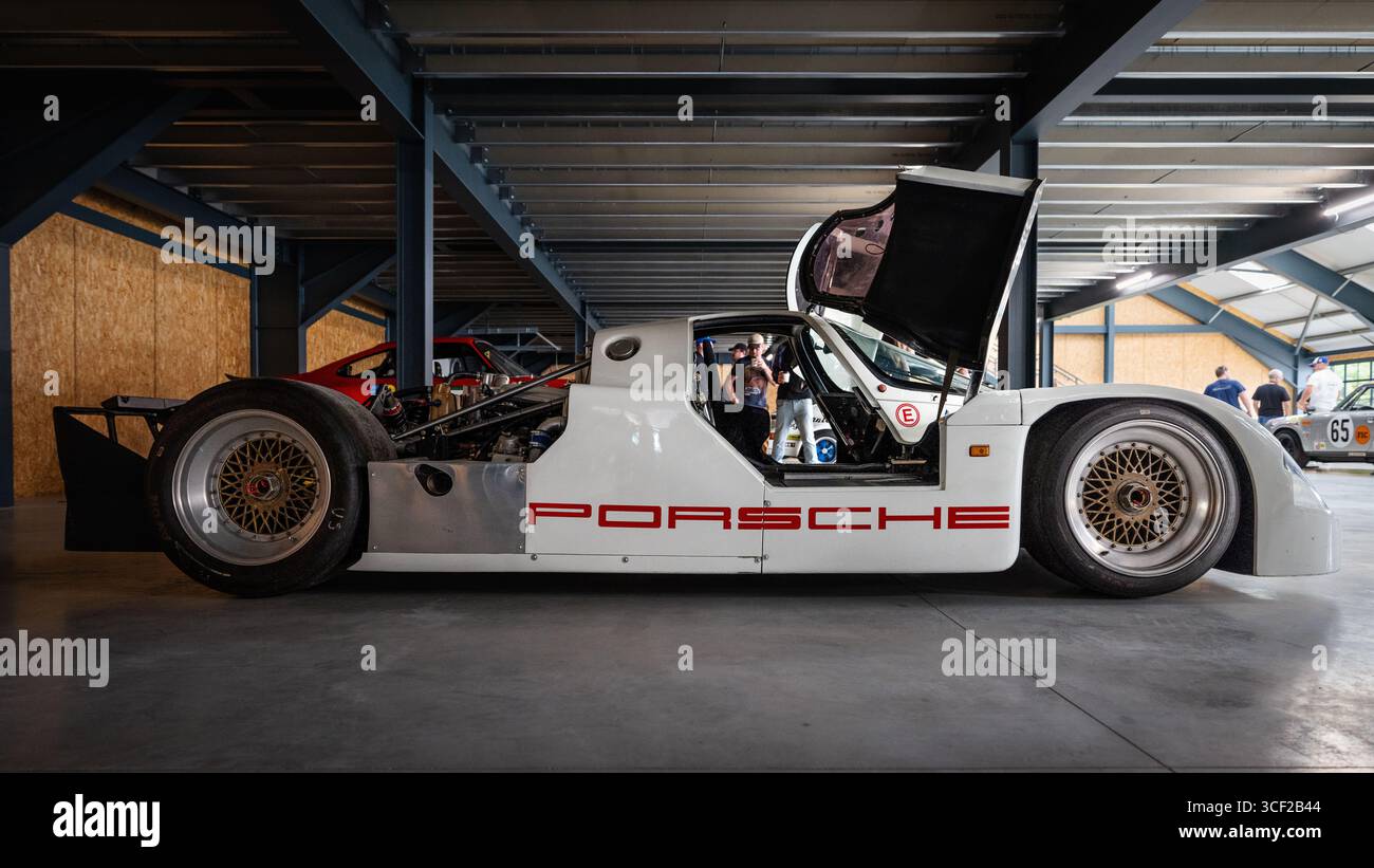 Porsche 962 1990, exposée au Megaphonics 2025. Banque D'Images