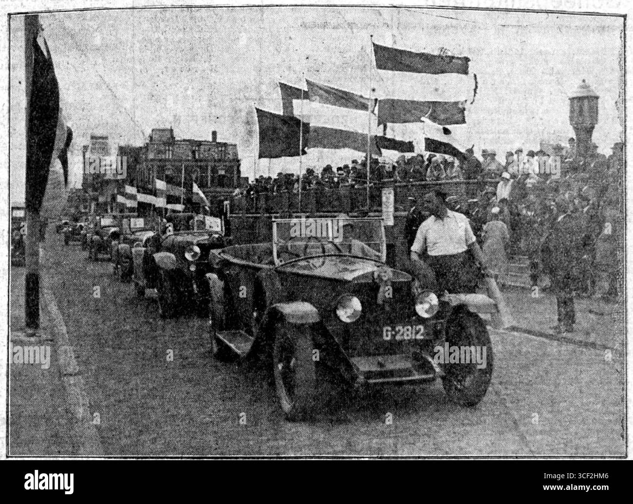 Le concours van Sport in Beeld de 1927 à Zandvoort, organisé par Leo Lauer, a mis en lumière la culture sportive et automobile aux pays-Bas au début du XXe siècle. Banque D'Images