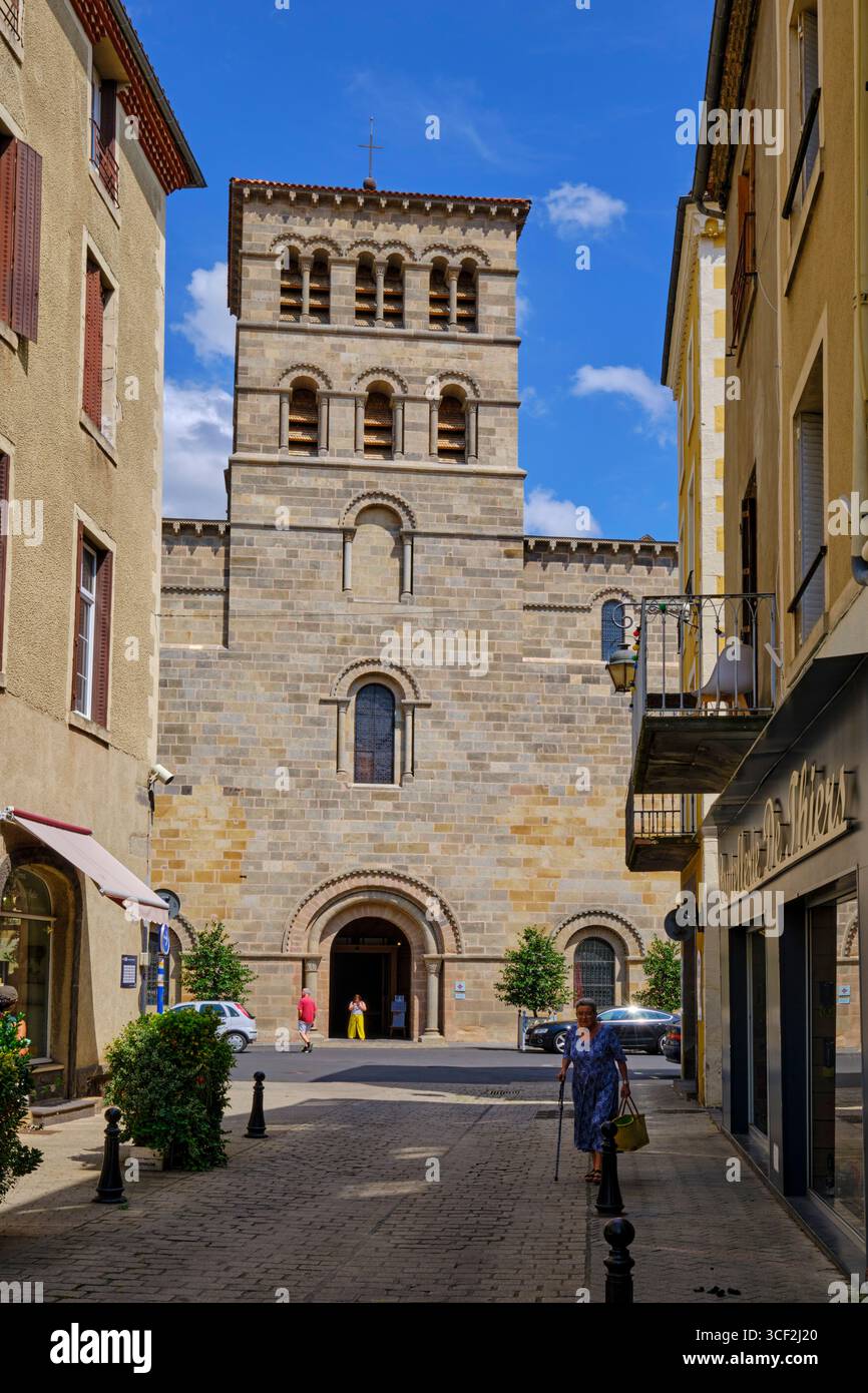 France, Puy-de-Dôme, Issoire, église abbatiale romane du XIIe siècle de Saint-Austremoine Banque D'Images