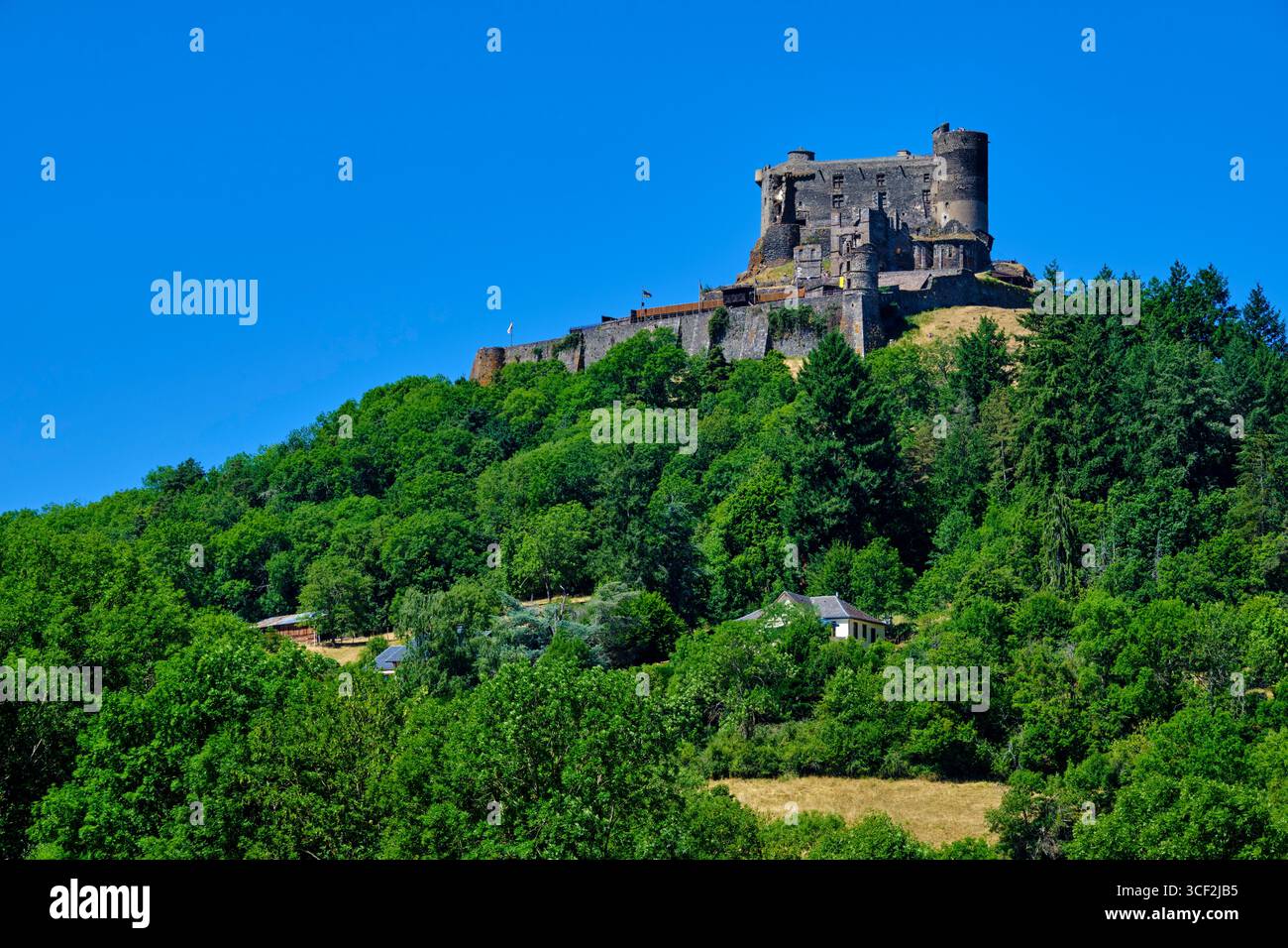 France, Puy-de-Dôme, Parc naturel régional des volcans d'Auvergne, massif des Monts Dore, Château de Murol Banque D'Images