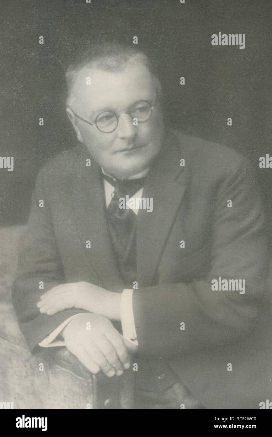 Alfred Maria Jelínek (1884-1932), avocat, compositeur et maître de chœur tchèque, photographié vers 1929. Banque D'Images