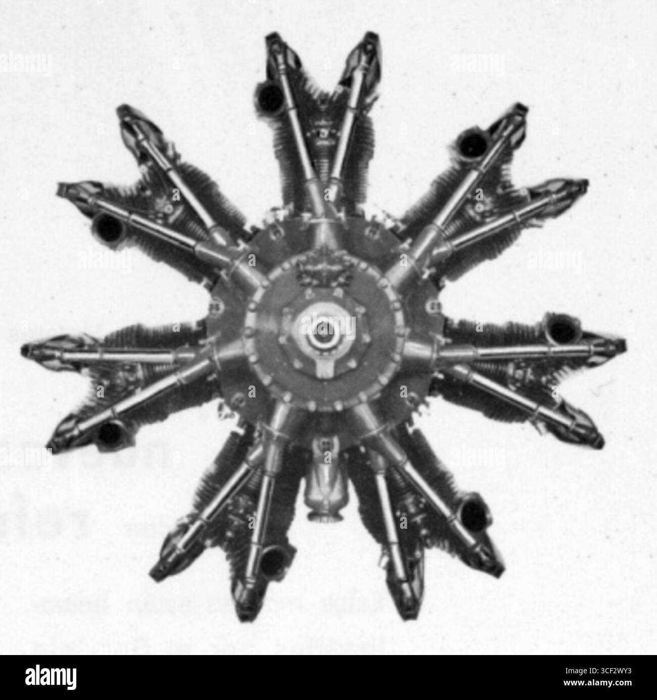 Une photographie de 1932 du Gnome-Rhône 7K Titan Major, un moteur d'avion en étoile français largement utilisé dans l'aviation pendant l'entre-deux-guerres. Banque D'Images