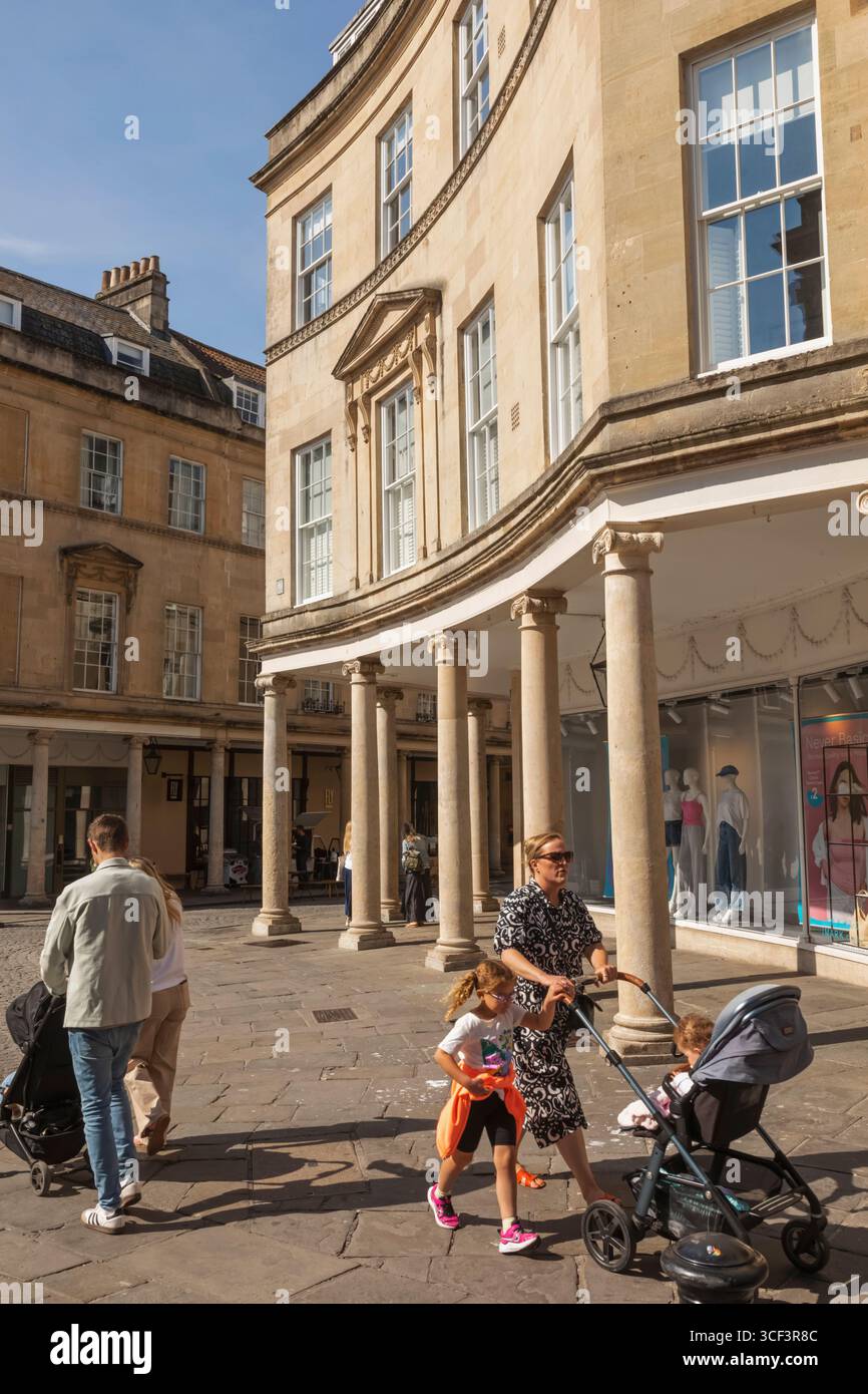Angleterre, Somerset, Bath, Stall Street, magasins Banque D'Images