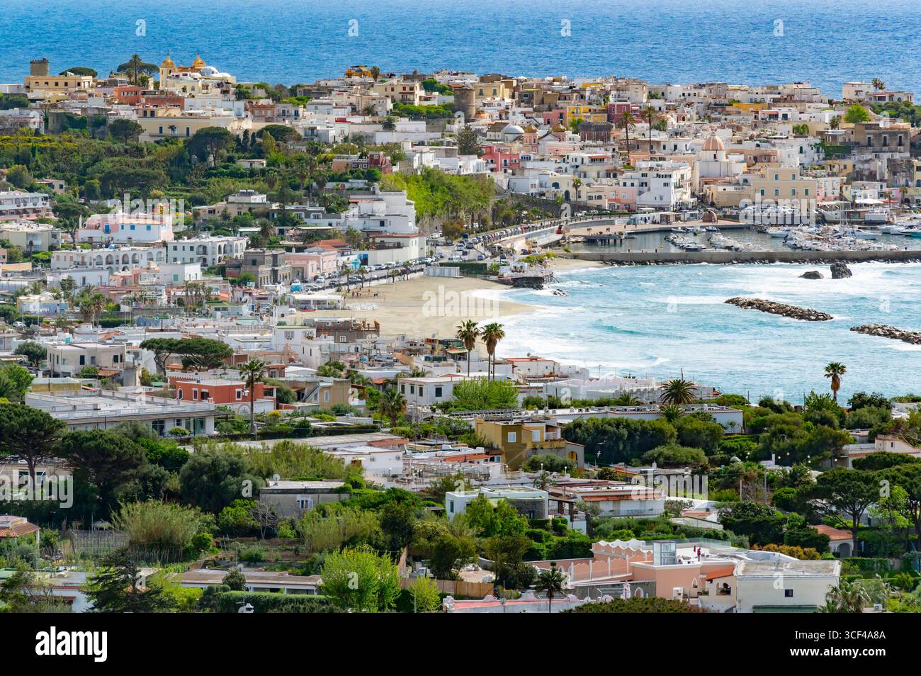 Italie, Golfe de Naples, Îles Phlégréennes, mer Tyrrhénienne, Campanie, Ischia Island, Forio, Parc de la Mortella à Forio-San Francesco, Giardini della Mortella Banque D'Images