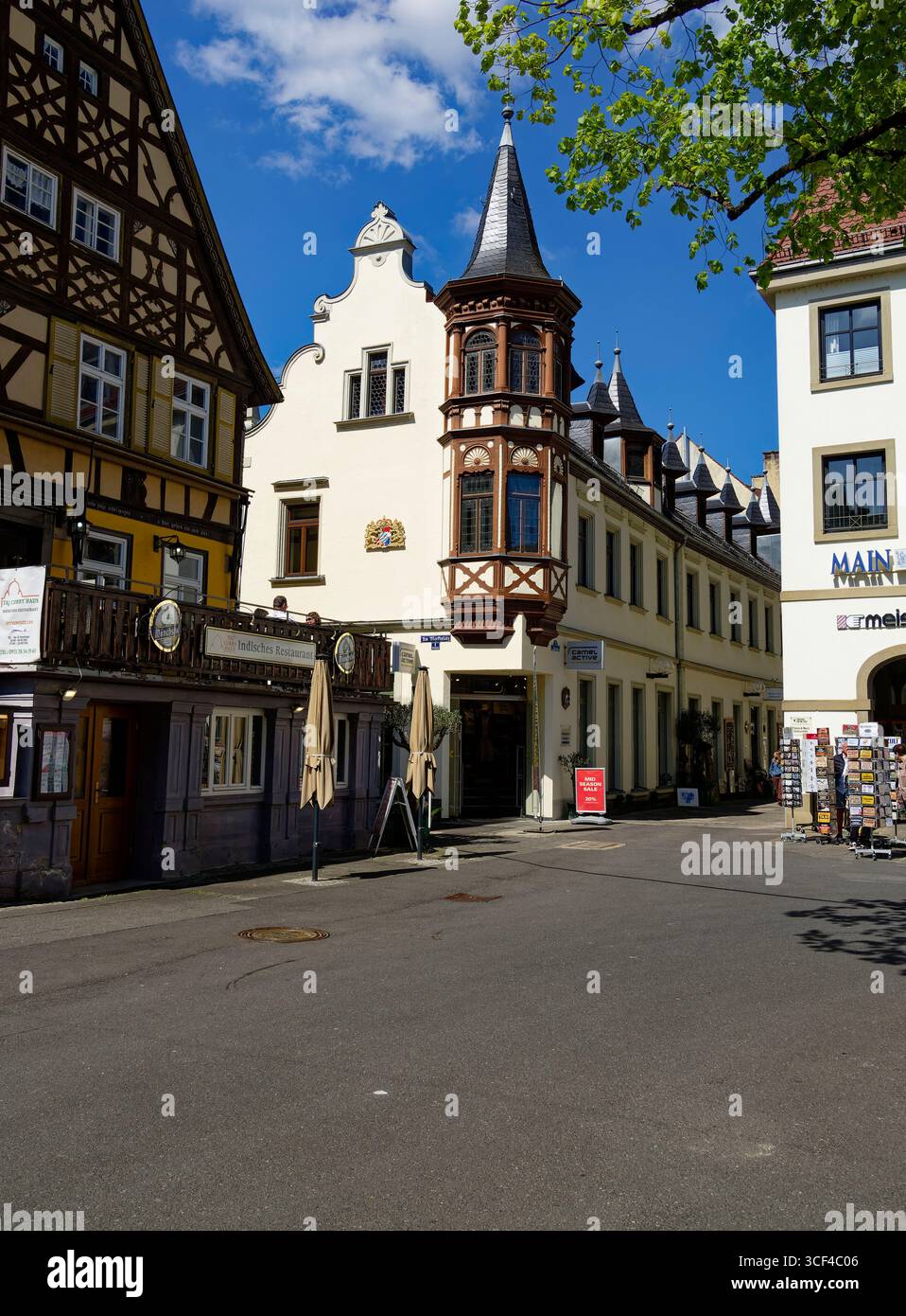 Place du marché dans le bain d'état Bad Kissingen, basse-Franconie, Franconie, Bavière, Allemagne Banque D'Images