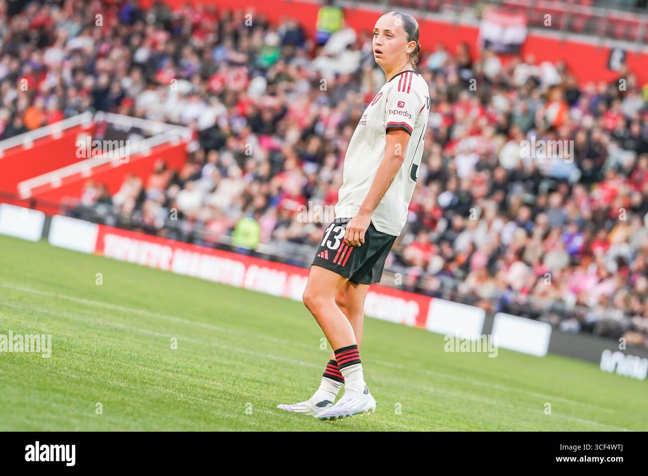 LEIGH, ANGLETERRE - 20 août : Mia Enderby du Liverpool FC lors du match amical entre Manchester United Women et Liverpool FC Women au Leigh Sports Village le 20 août 2025 à Leigh, Angleterre. (Photo de James Giblin) Banque D'Images
