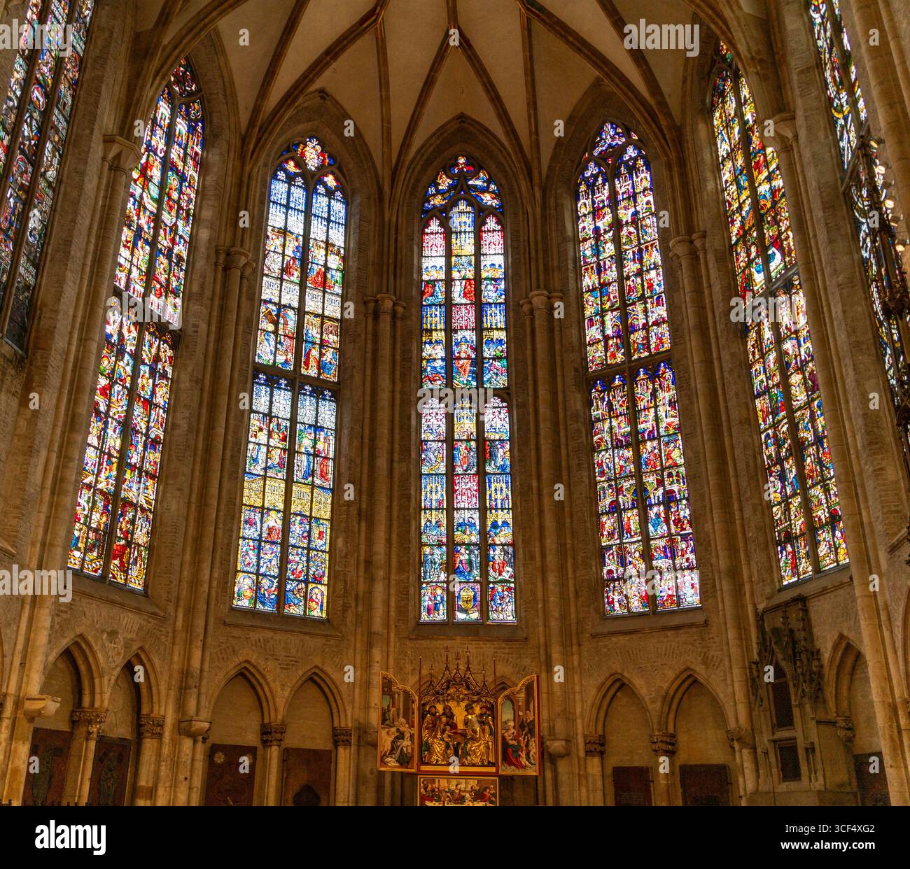 Paysage à l'intérieur de Thel Um Minster à Ulm, une ville dans un état nommé Baden-Wuerttemberg dans le sud-ouest de l'Allemagne Banque D'Images