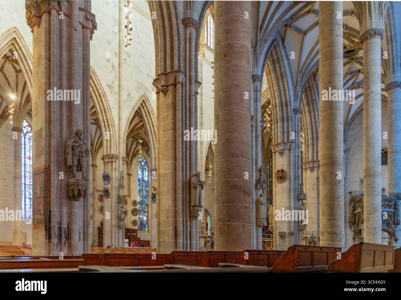 Paysage à l'intérieur de Thel Um Minster à Ulm, une ville dans un état nommé Baden-Wuerttemberg dans le sud-ouest de l'Allemagne Banque D'Images