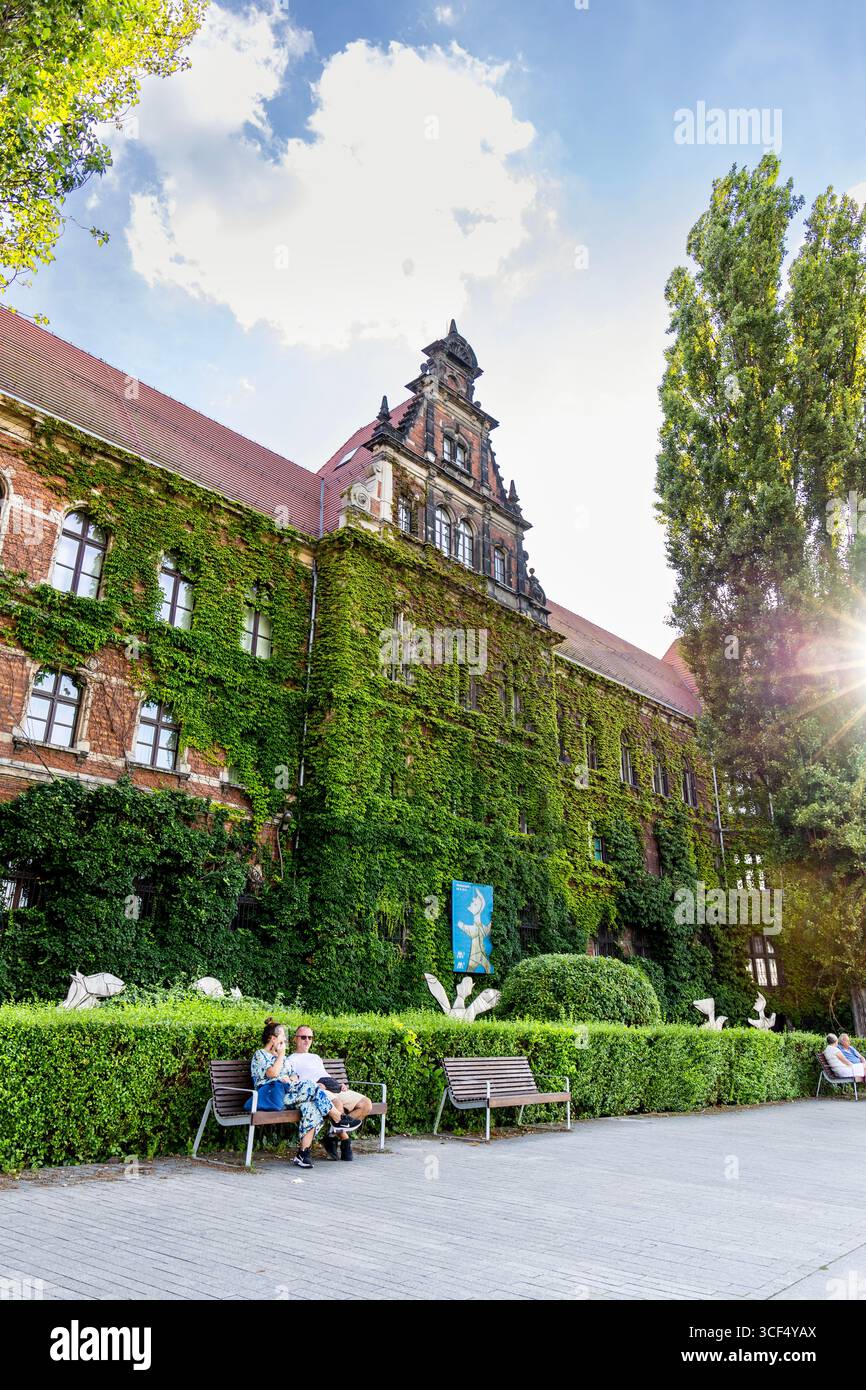 Extérieur du Musée national de Wroclaw, Pologne Banque D'Images