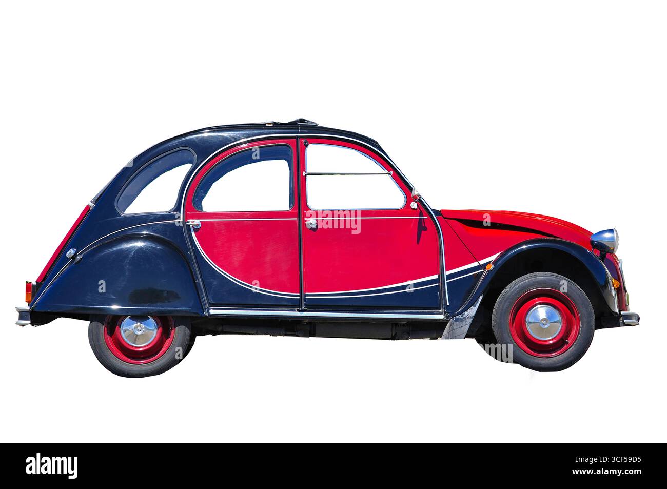 Citroën 2CV voiture de tourisme, Montmartre, Paris, Île-de-France, France Banque D'Images