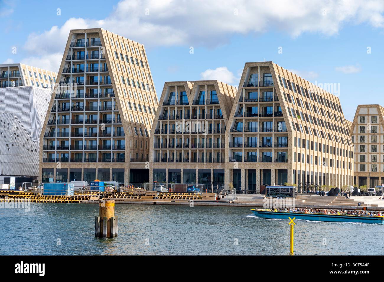 Port intérieur de Copenhague, réaménagement de l'ancienne zone industrielle de Paper Island pour fournir des appartements de quartier et de bord de mer, Danemark Banque D'Images