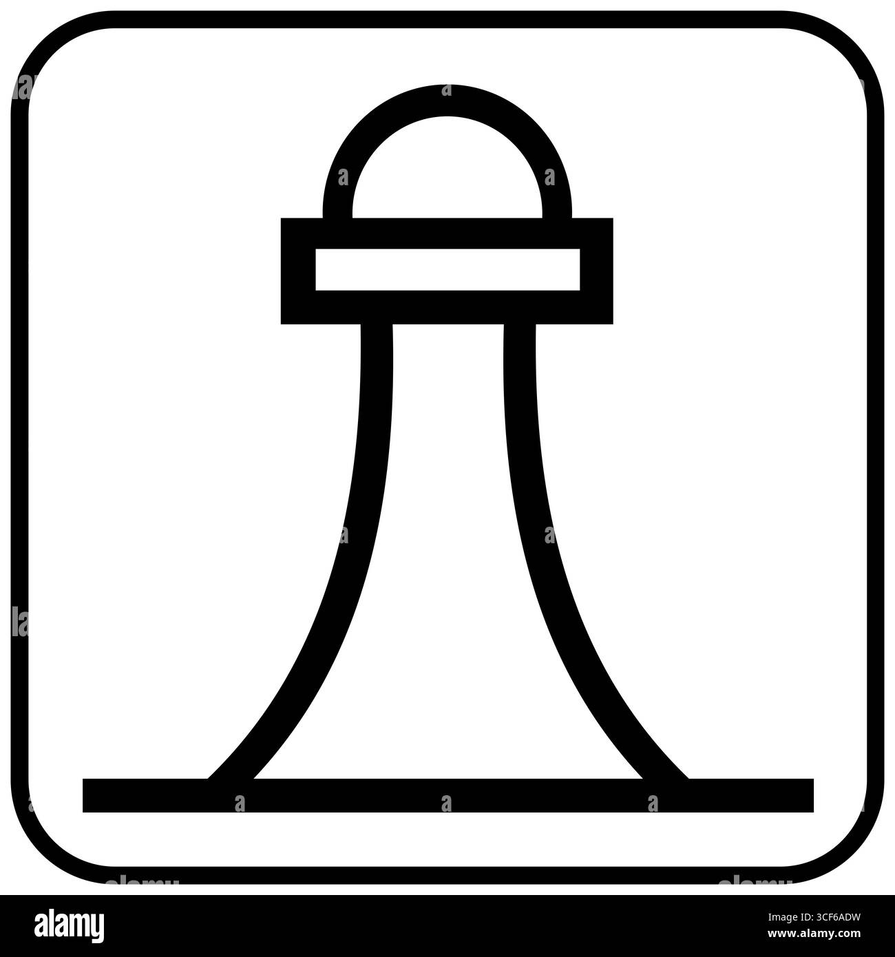 Icône de phare désaffecté Banque D'Images