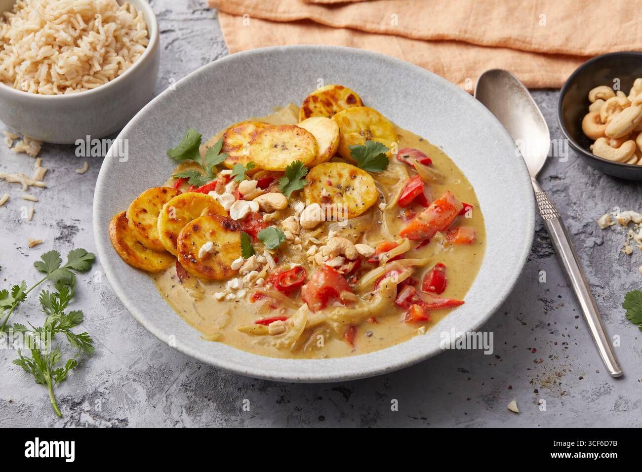 Curry de bananes ayurvédiques Banque D'Images