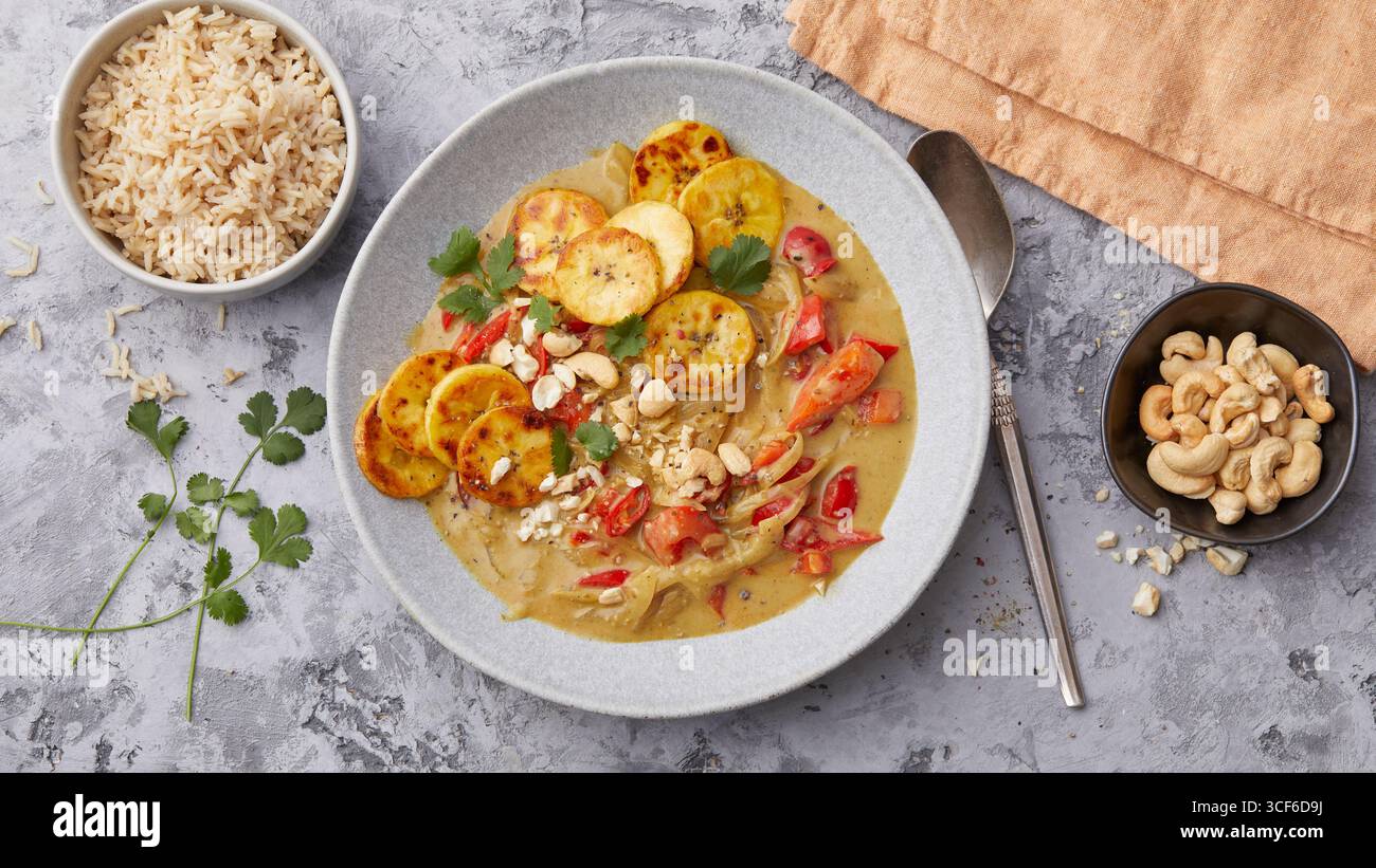 Curry de bananes ayurvédiques Banque D'Images