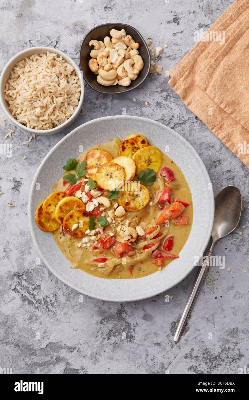 Curry de bananes ayurvédiques Banque D'Images