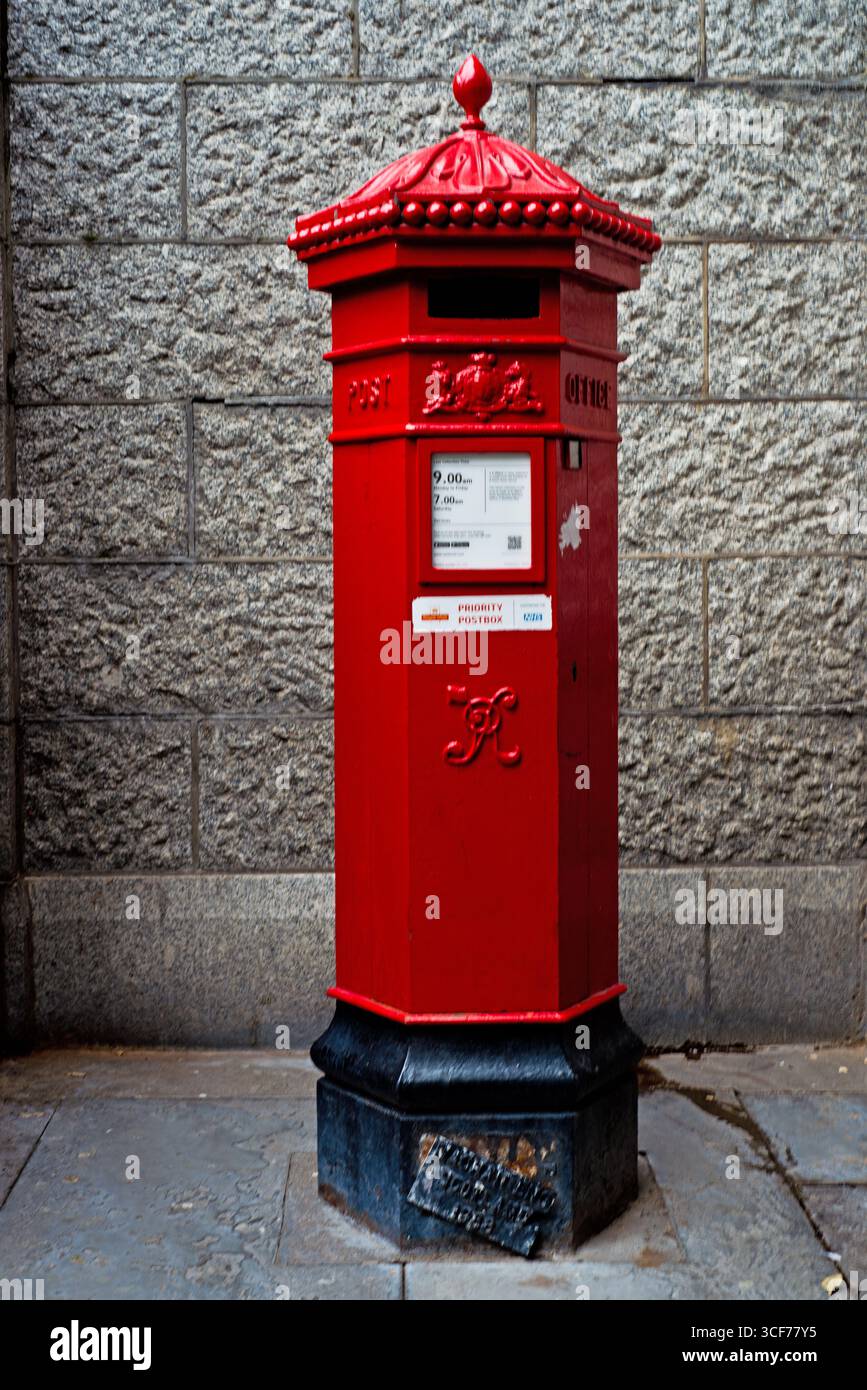 Boîte aux lettres victorienne, Tower Bridge, Londres, Angleterre Banque D'Images