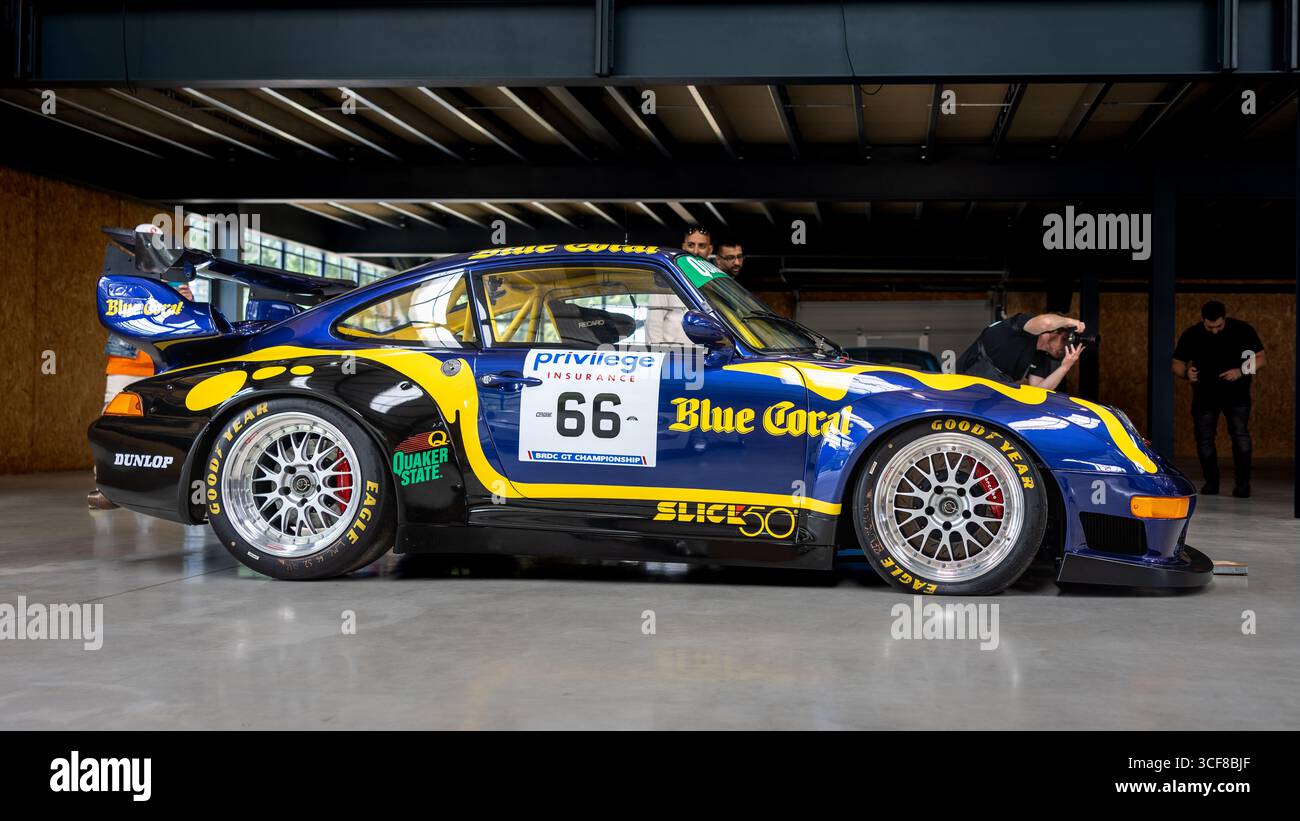 G-Force Racing / BlueCoral -1995 Porsche 993 GT2, exposé au Megaphonics 2025. Banque D'Images