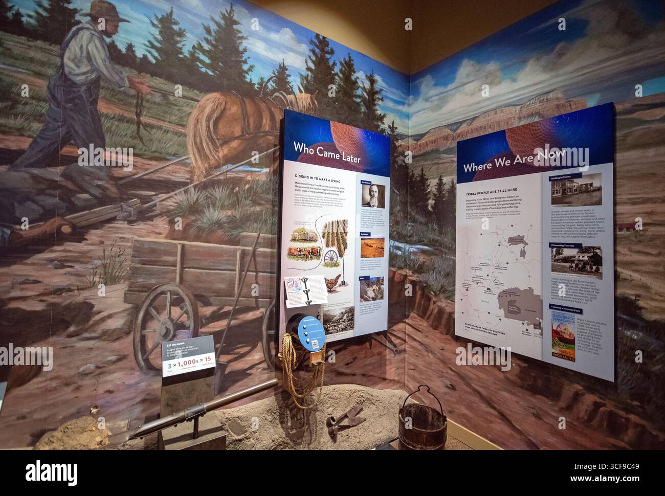 Musée du centre d'accueil dans le parc national de Bryce Canyon, Utah, États-Unis Banque D'Images