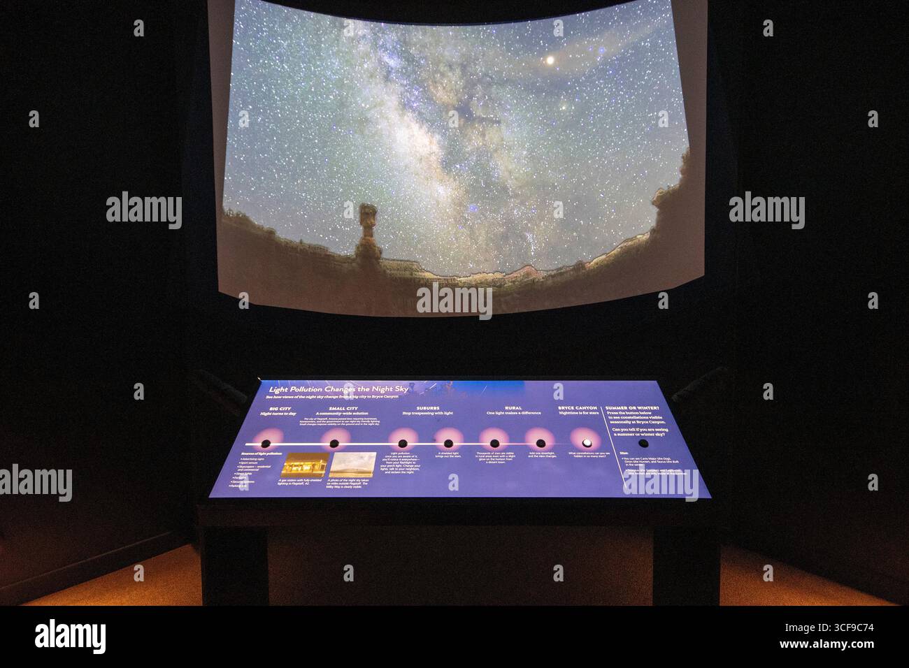 Musée du centre d'accueil dans le parc national de Bryce Canyon, Utah, États-Unis Banque D'Images