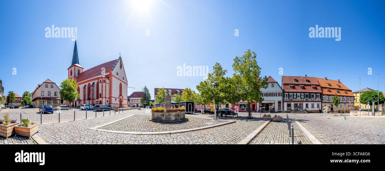 Vieille ville de Hofheim à Unterfranken, Allemagne Banque D'Images