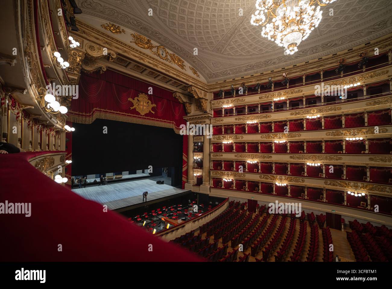 Théâtre la Scala à Milan, Italie Banque D'Images