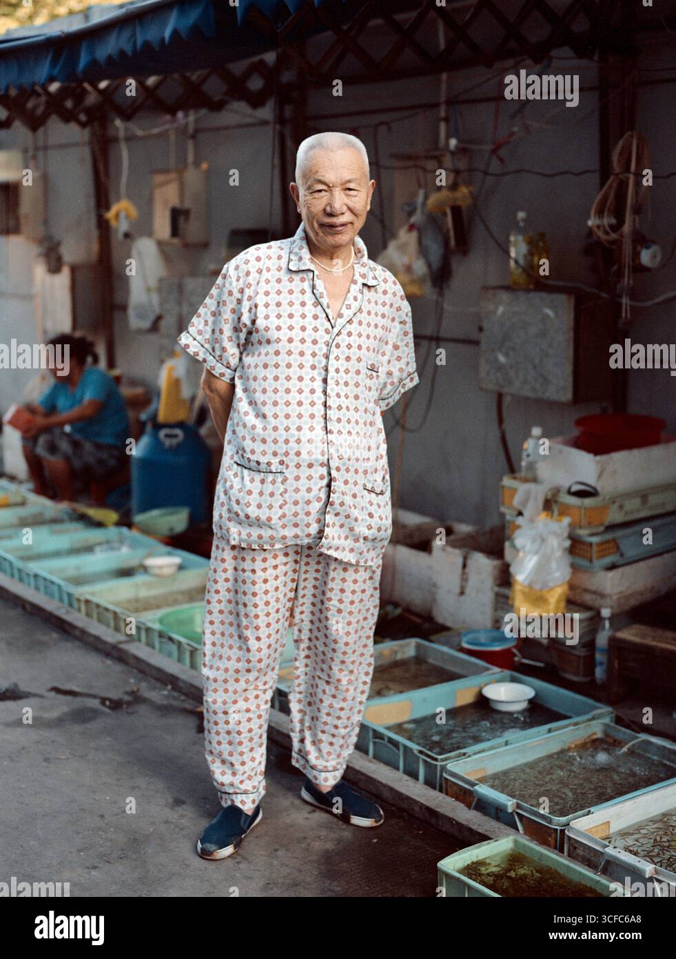 Portraits de Shanghai Street Life Banque D'Images