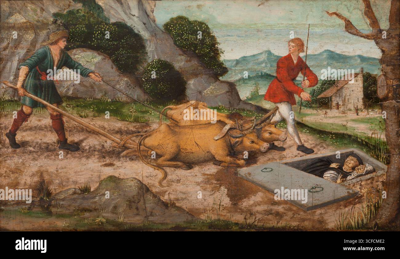 Découverte de la tombe, 1ère moitié du XVIe siècle. Banque D'Images