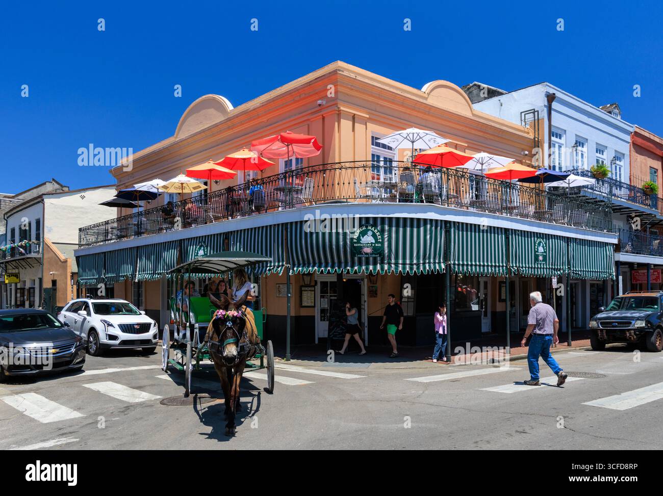 French Market Restaurant & Bar à Decatur Street, quartier français, Nouvelle-Orléans, États-Unis Banque D'Images