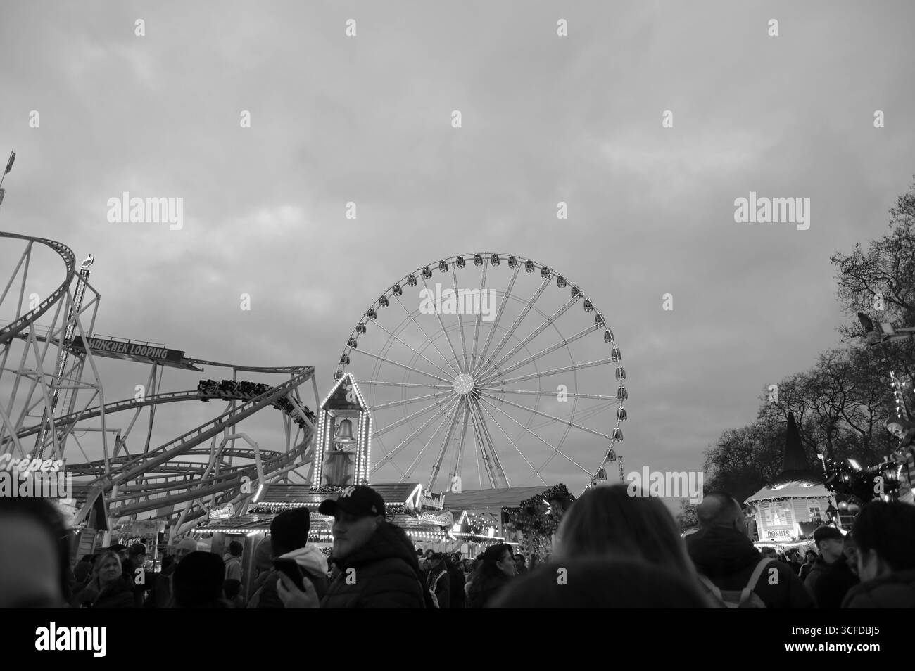 30 décembre 2024, Londres Hyde Park Winter Wonderland à Londres, Angleterre, Royaume-Uni. Banque D'Images