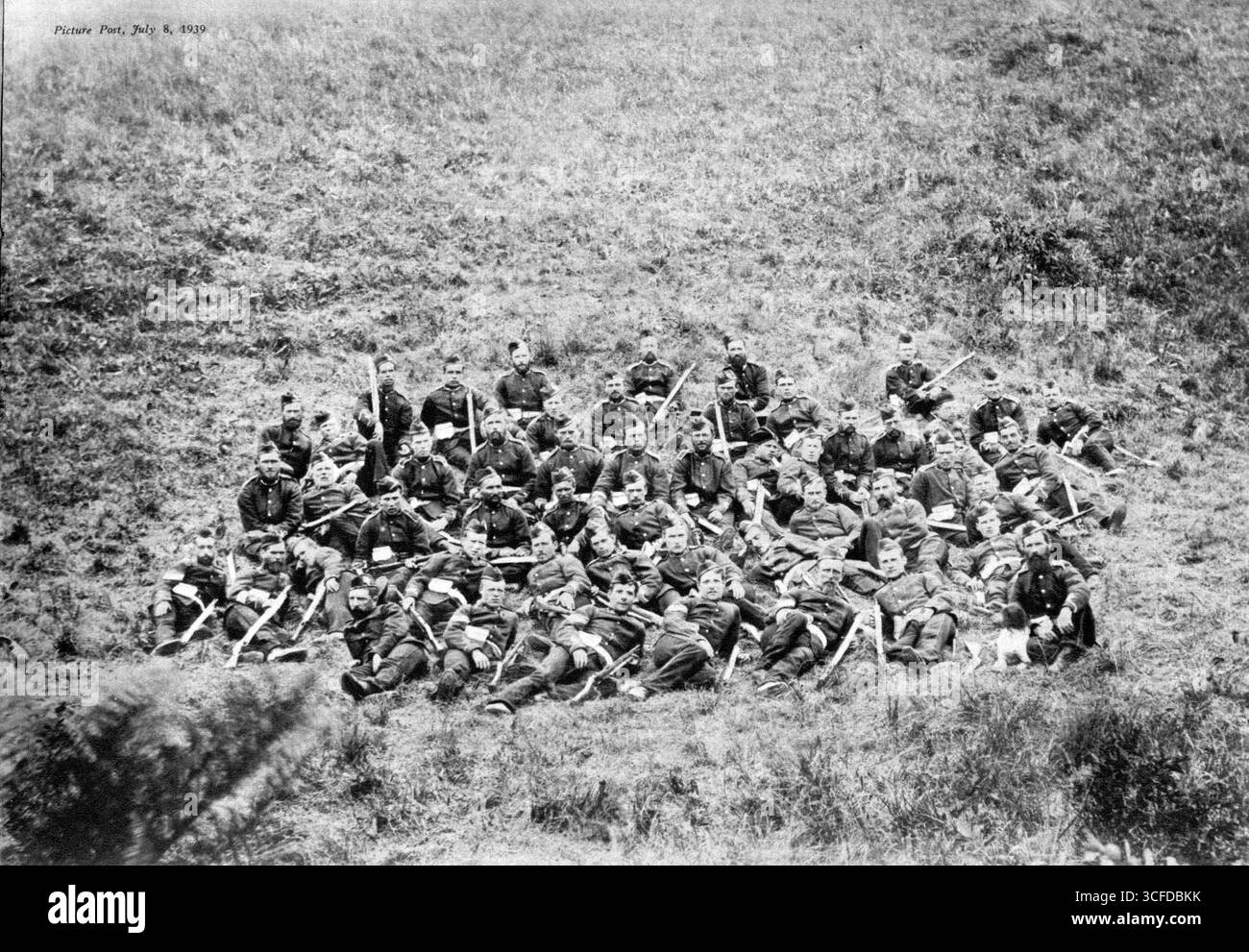 La guerre Zoulou. Les hommes qui ont tenu Rorke's Drift 1879. Banque D'Images