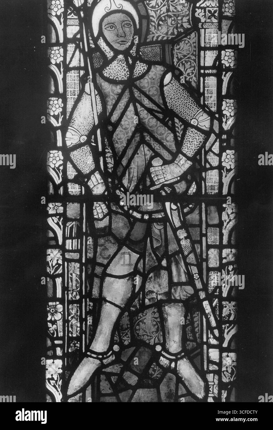 Gilbert de Clare : 1243 - 1295 , devint l'un des hommes les plus puissants d'Angleterre . Vitrail à Tewesbury Abbey , Gloucester , Angleterre Banque D'Images