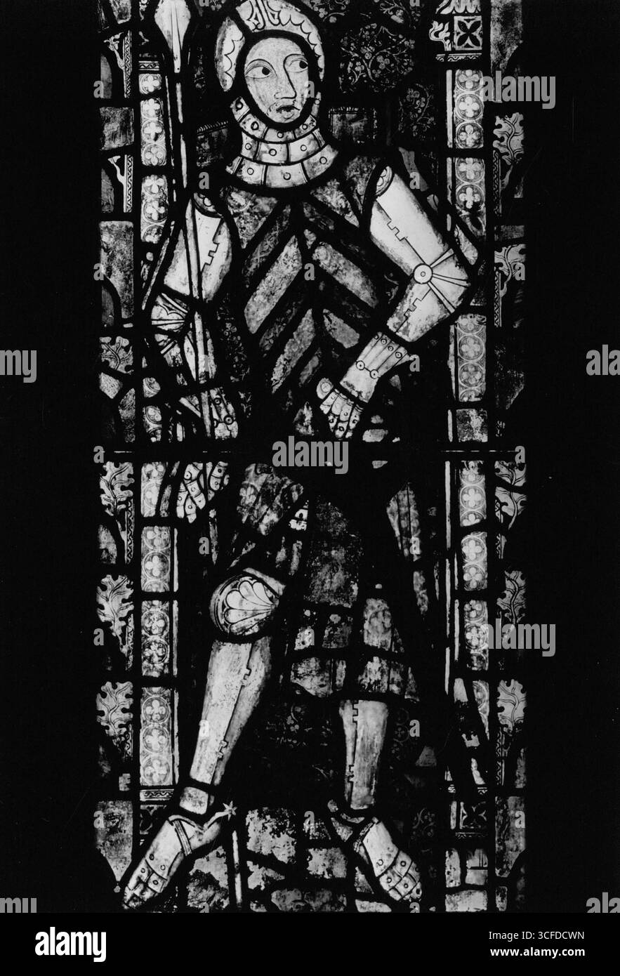 Gilbert de Clare : 1243 - 1295 , devint l'un des hommes les plus puissants d'Angleterre . Vitrail à Tewesbury Abbey , Gloucester , Angleterre Banque D'Images