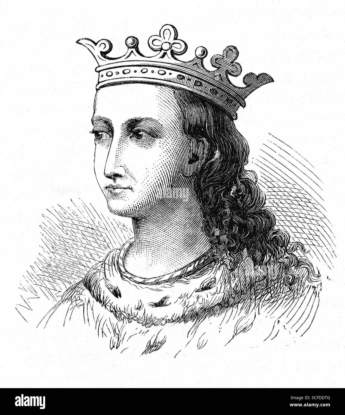 Illustration de Marguerite d'Anjou Banque D'Images