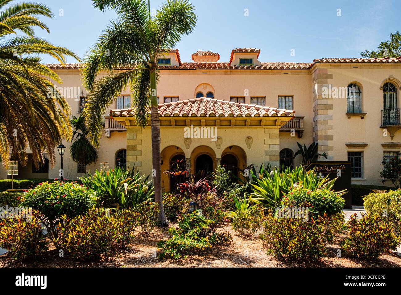 Seagate, domaine d'hiver de Powel Crosley Jr, Tamiami Trail, Sarasota, Floride Banque D'Images