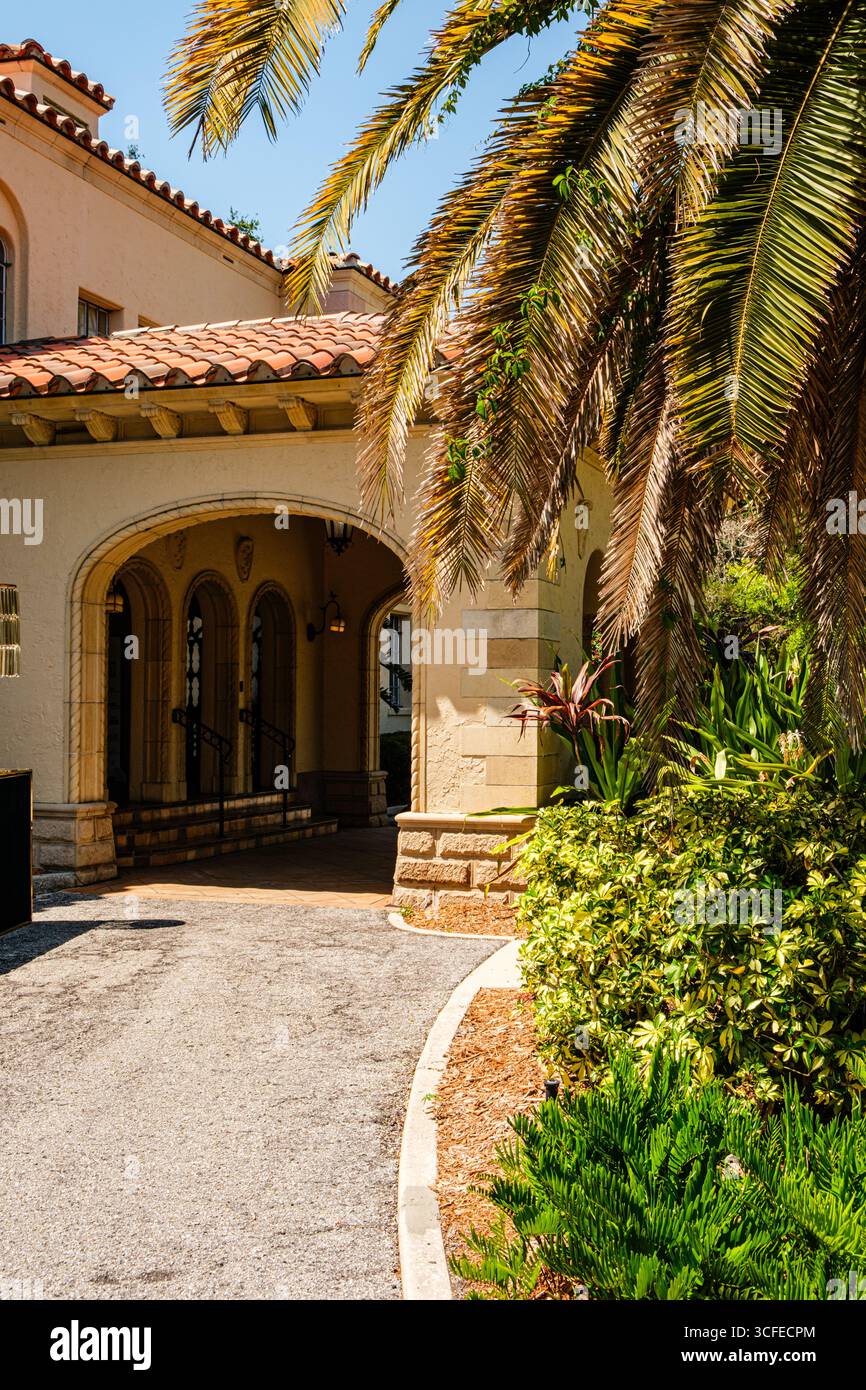 Seagate, domaine d'hiver de Powel Crosley Jr, Tamiami Trail, Sarasota, Floride Banque D'Images