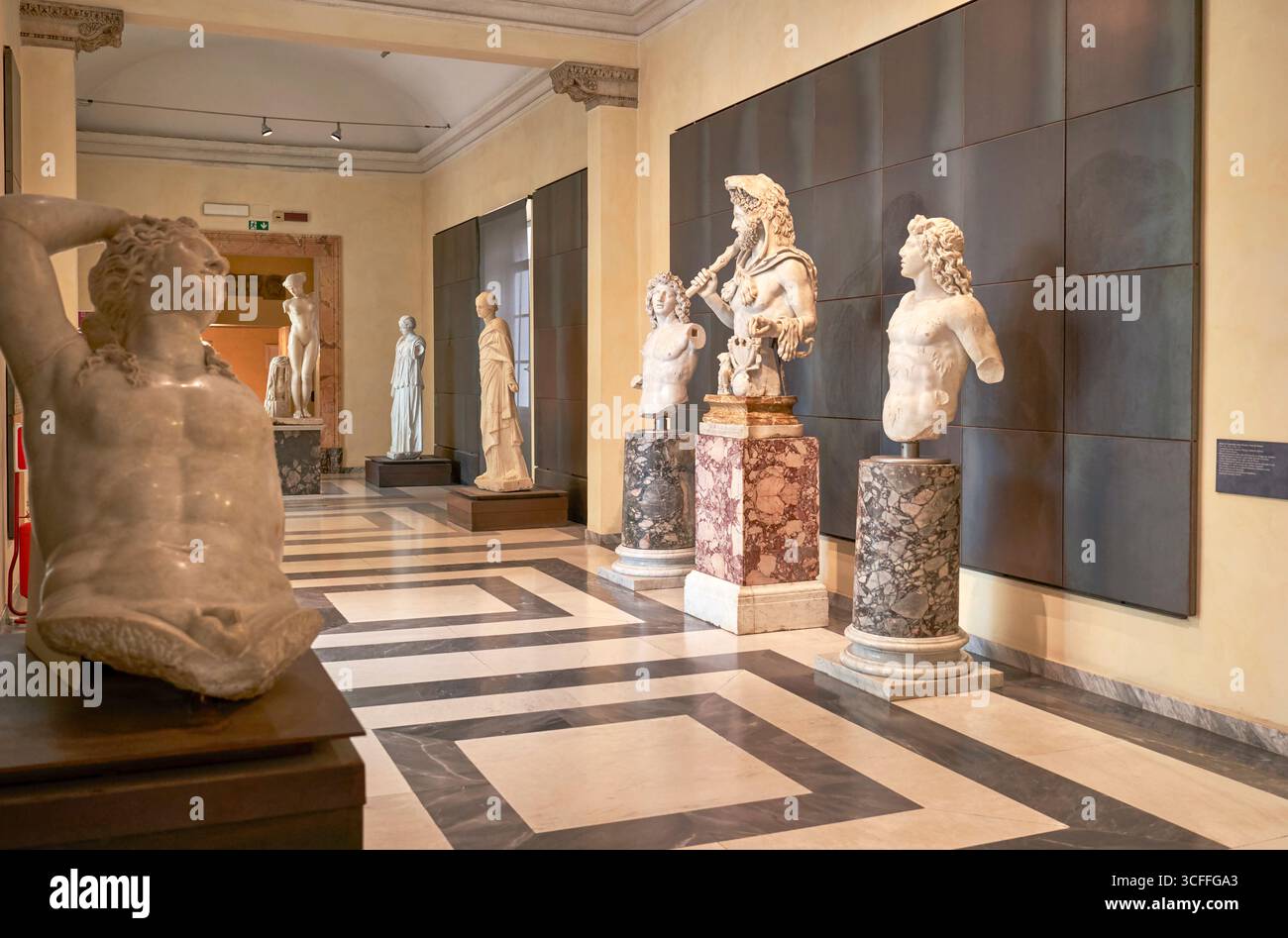 Visite de l'exposition de l'art antique au Musée Capitoline à Rome, Italie Banque D'Images
