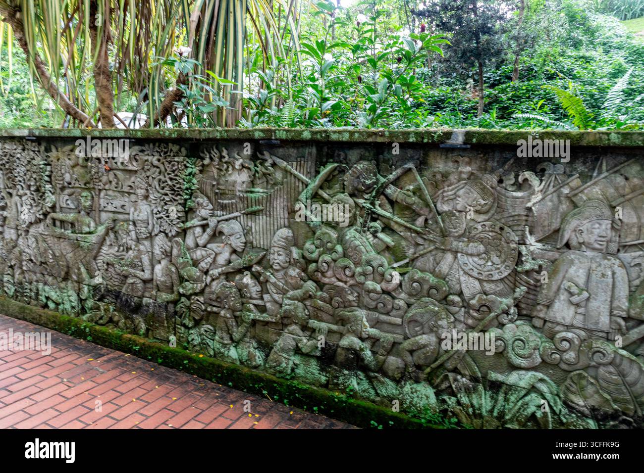 Fort Canning Park. Le parc surplombe Orchard Road et est situé au cœur du quartier civique et culturel de Singapour Banque D'Images