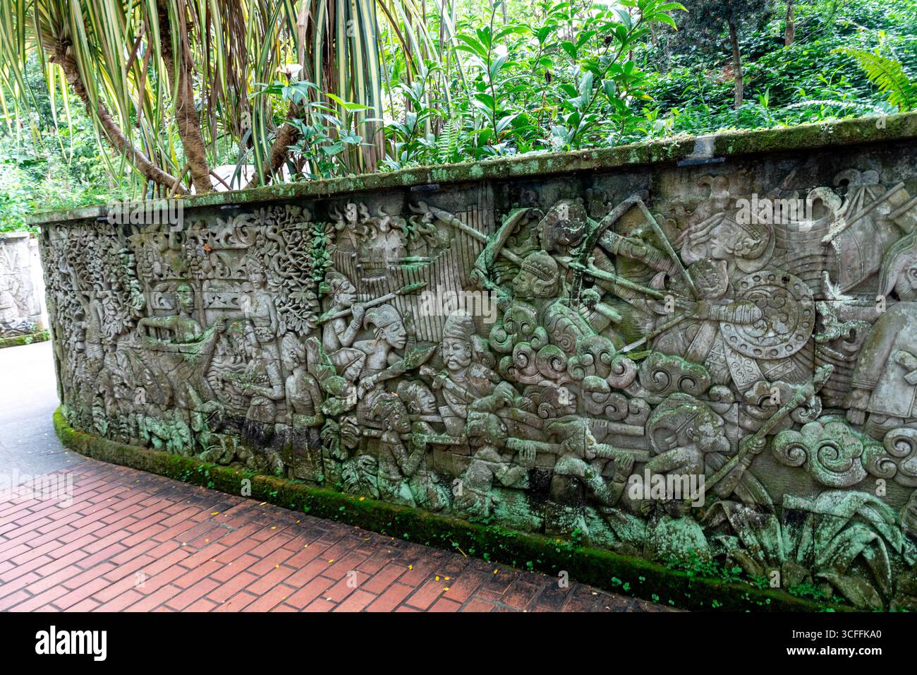 Fort Canning Park. Le parc surplombe Orchard Road et est situé au cœur du quartier civique et culturel de Singapour Banque D'Images