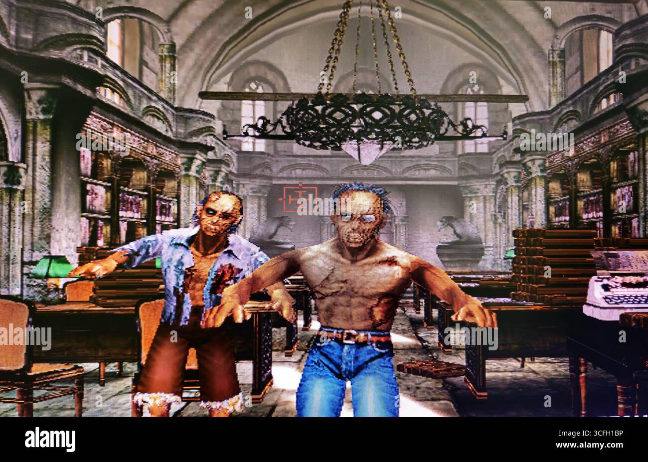 The House of the Dead 2 Zombie Scene in Library Banque D'Images