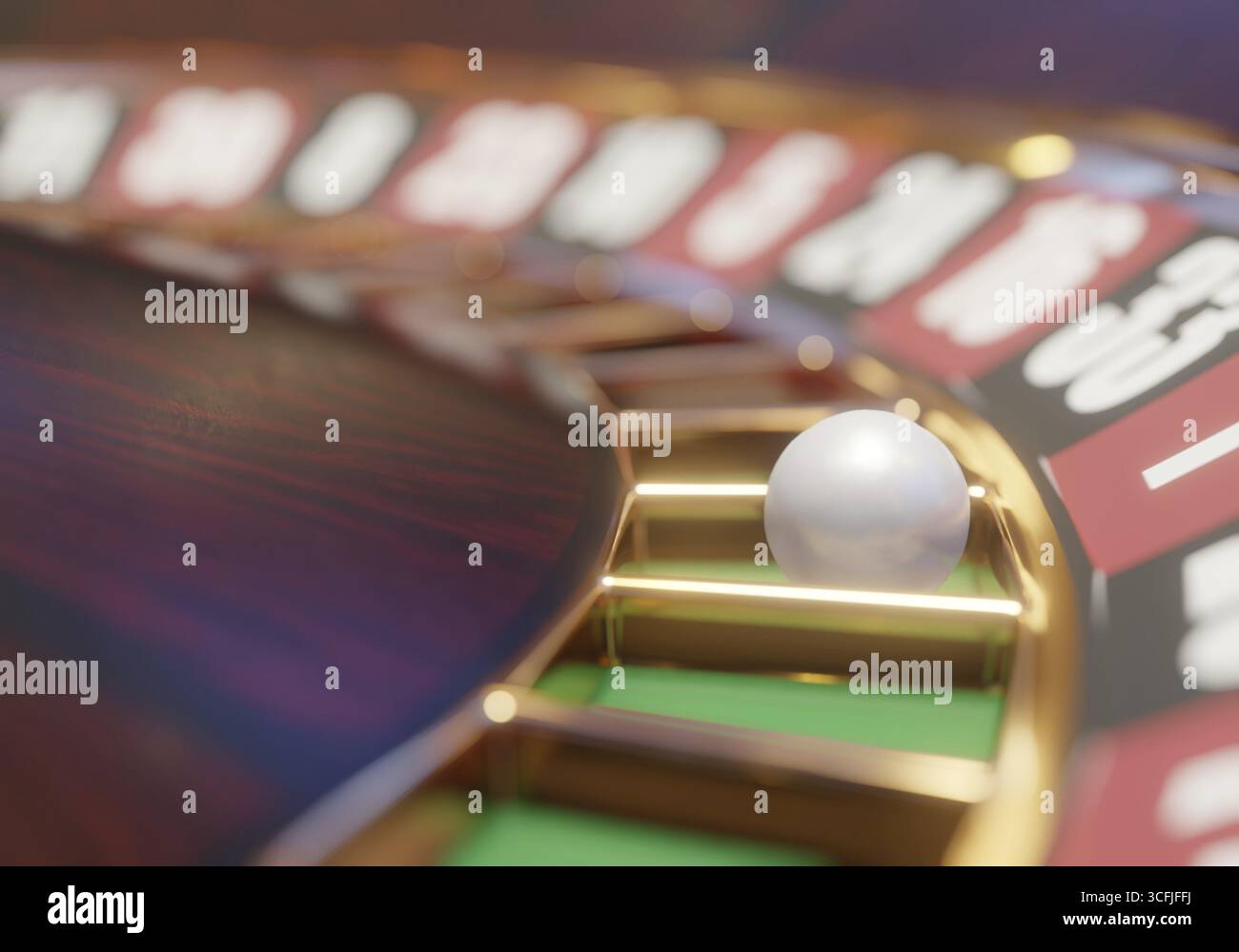 rendu 3d de roue de roulette de casino pour le concept de jeu, fond de jeu Banque D'Images