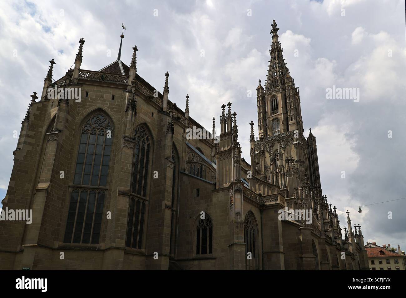 Le bâtiment gothique de Bern Minster, Suisse Banque D'Images