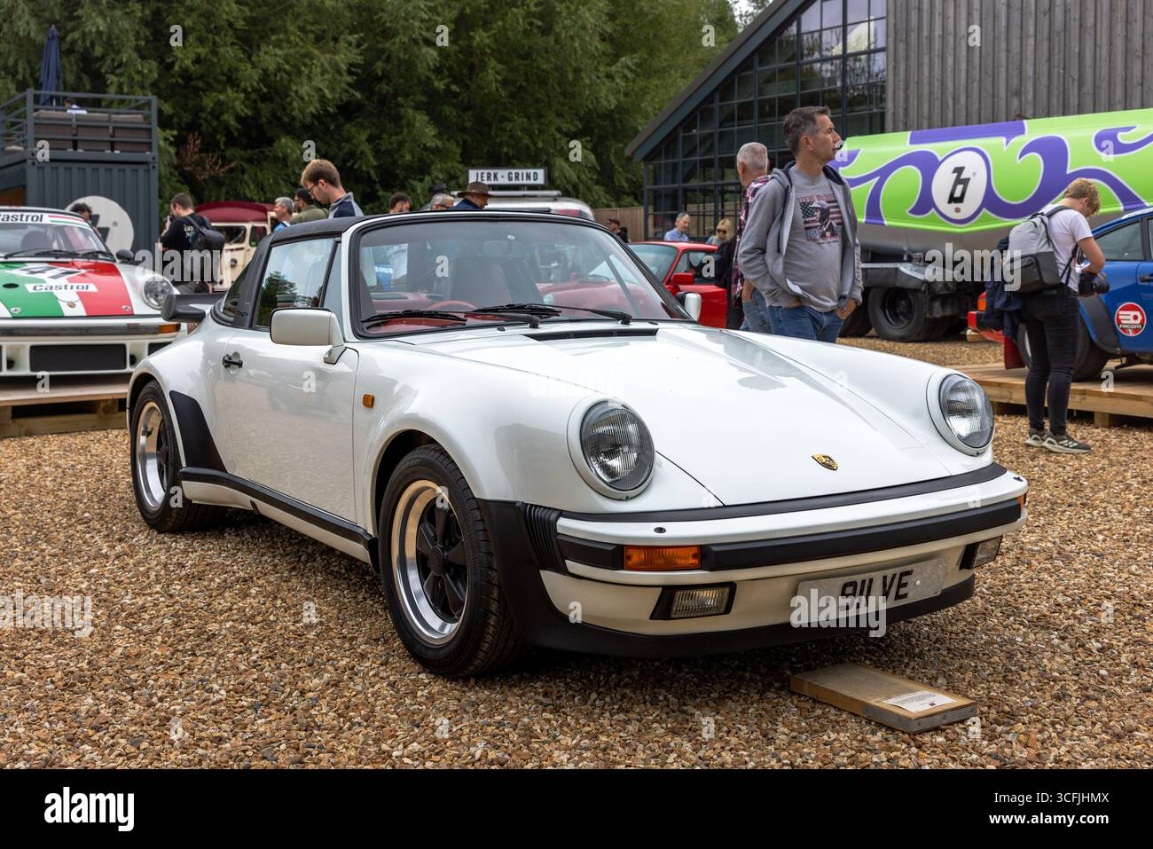 Porsche 930 Turbo 1988, exposée au Megaphonics 2025. Banque D'Images