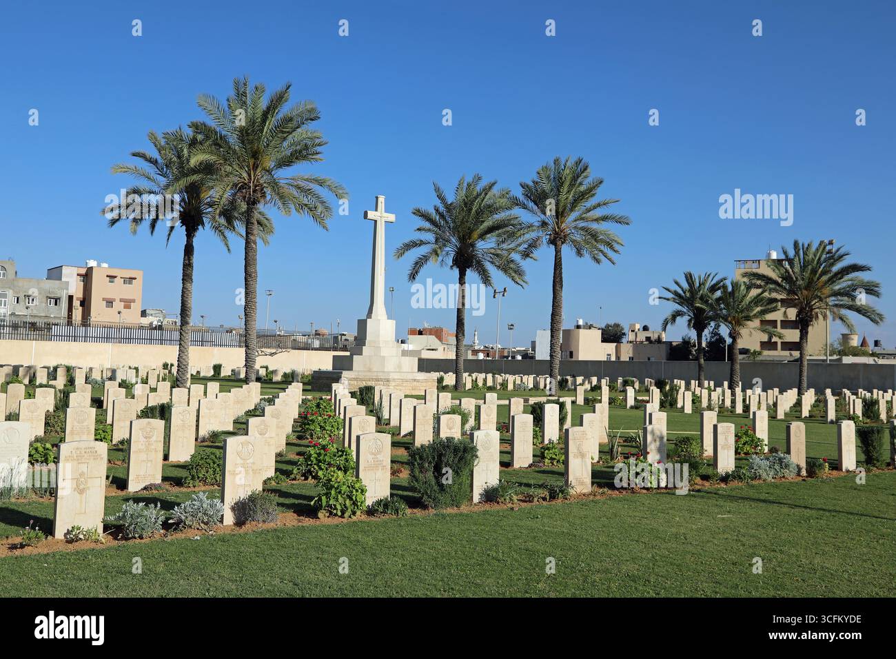 Tombes militaires à Tripoli Banque D'Images