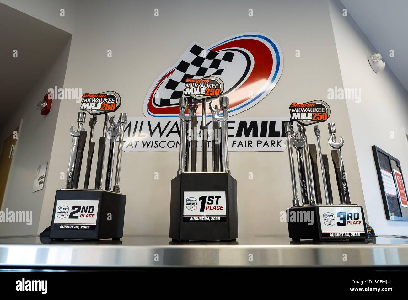 Wisconsin State Fair Park et le Milwaukee Mile accueillent les INDYCAR Series pour le Milwaukee Mile 250 à WEST ALLIS, WISCONSIN. Banque D'Images
